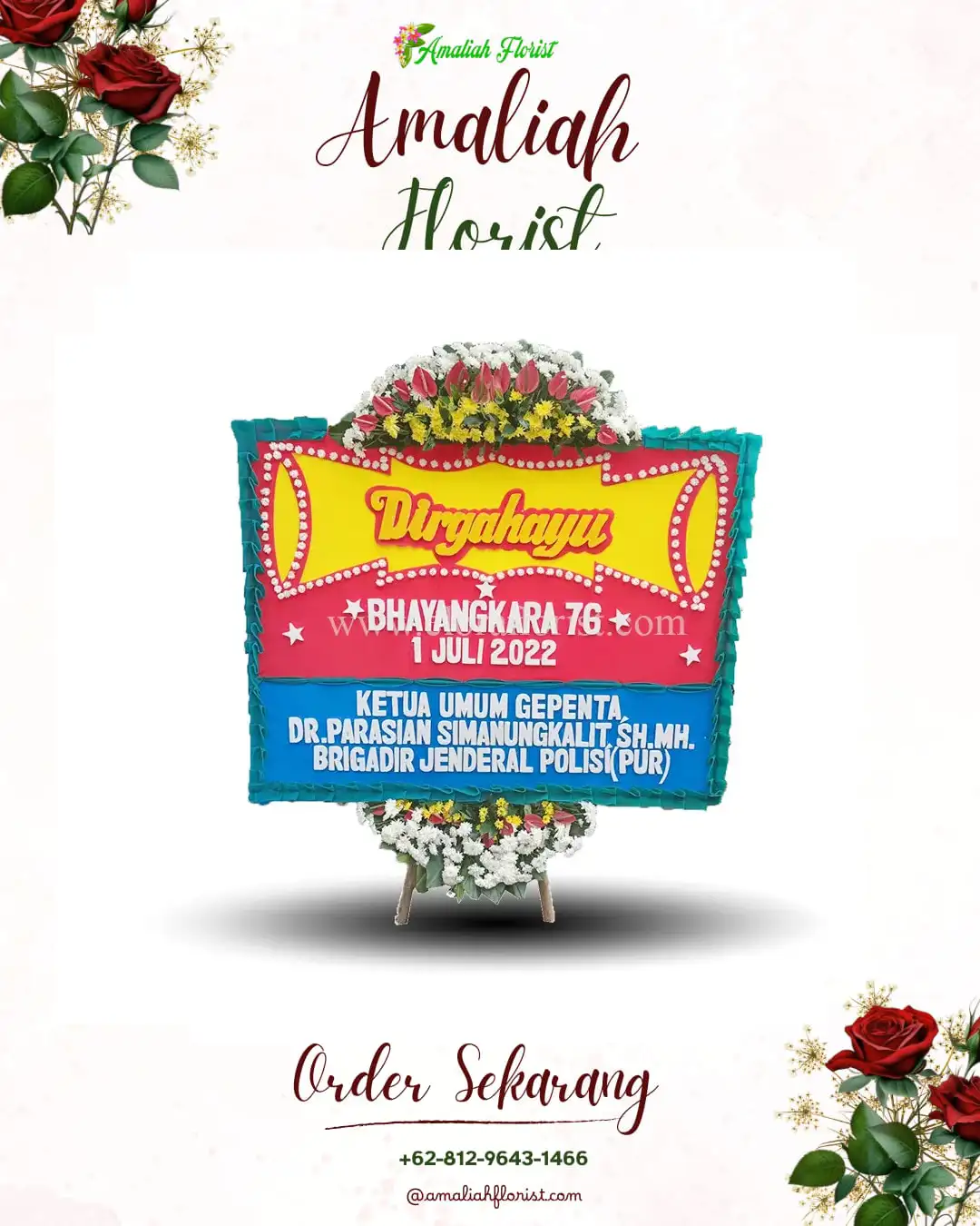 Papan Bunga HUT Ulang Tahun Ngemplakseneng